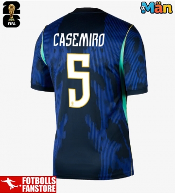 Brasilien Casemiro #5 Bortatröja VM 2026 Kortärmad